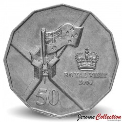 50 Cents - Elizabeth II (5th Portrait - Royal Visit) - Australia